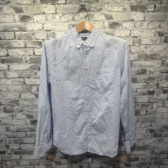 EUC J.Crew Stripped Button Down Shirt Size M - Picture 1 of 15